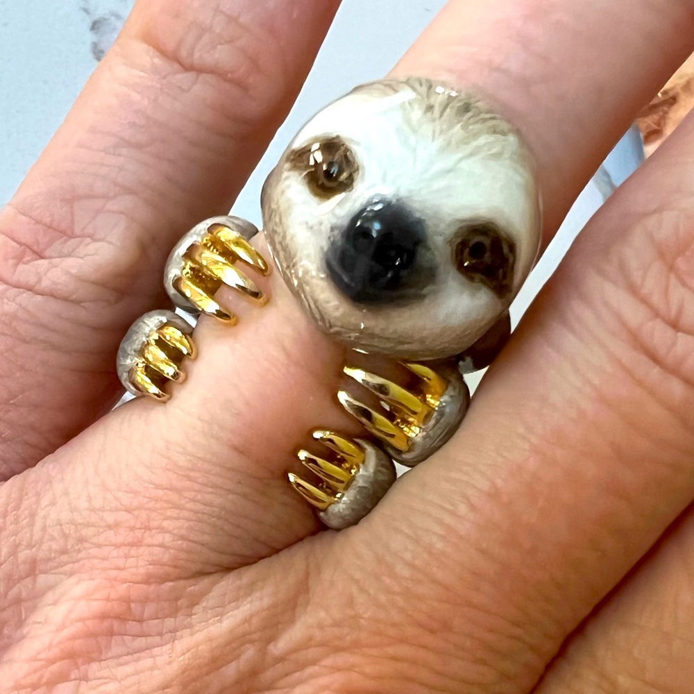 3 piece, sloth ring. 🦥 size 7
